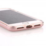Wholesale iPhone 7 Hard Armor Hybrid Case (Silver)